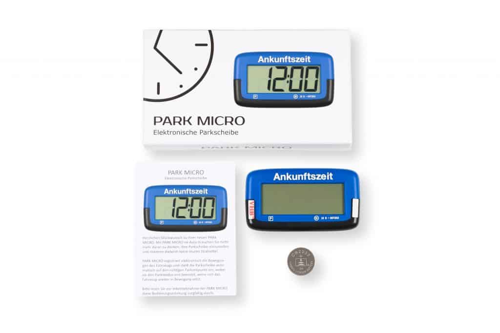 Digitale Parkscheibe Park Micro  Mikro elektronische Parkscheibe